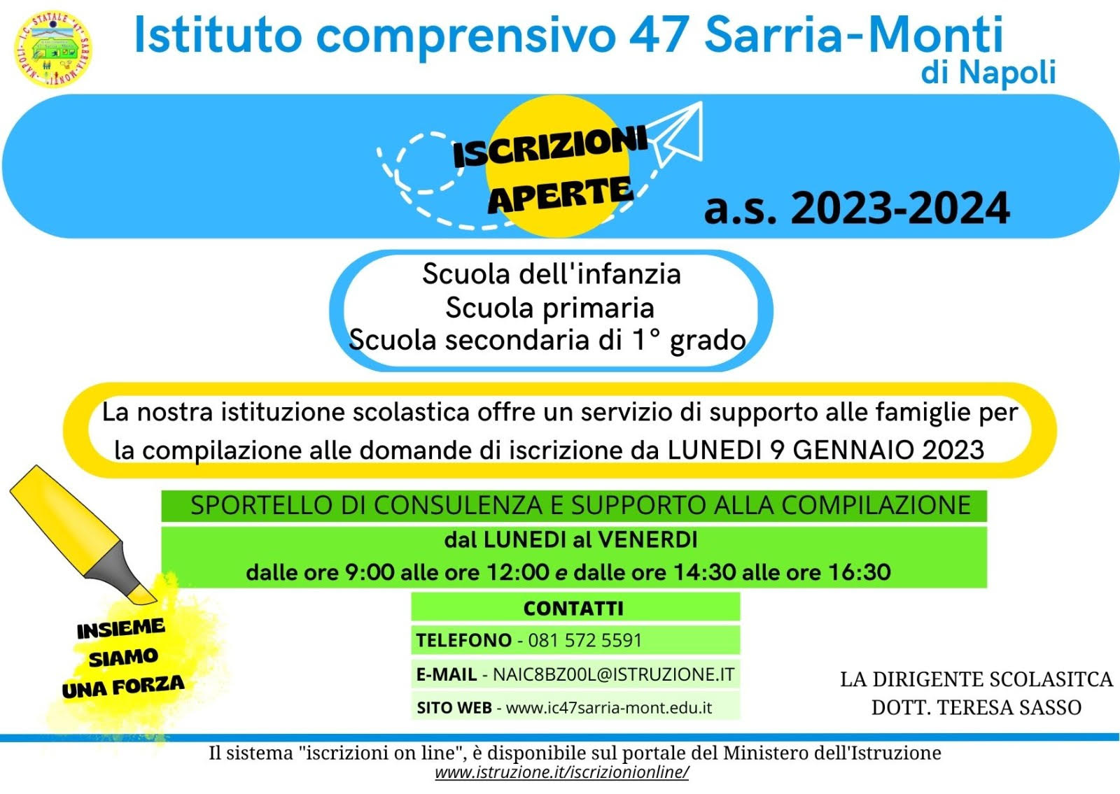 ISCRIZIONI 2023-2024